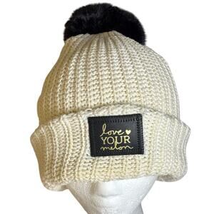 Cream Love Your Melon Beanie